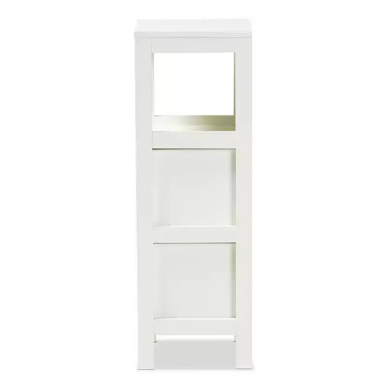 HomeStock Armadietti multiuso in legno con 2 ante e 2 ripiani, 91 cm A x 61 cm L