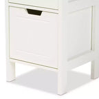 HomeStock Armadietti multiuso in legno con 2 ante e 2 ripiani, 91 cm A x 61 cm L