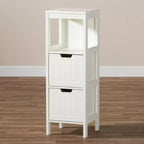 HomeStock Armadietti multiuso in legno con 2 ante e 2 ripiani, 91 cm A x 61 cm L