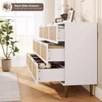 Cassettiera a 9 cassetti, comò moderno in legno per camera da letto con cassetti contenitori, mobile TV in stile rustico per soggiorno, camera da letto, corridoio