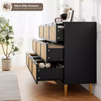 Cassettiera a 9 cassetti, comò moderno in legno per camera da letto con cassetti contenitori, mobile TV in stile rustico per soggiorno, camera da letto, corridoio