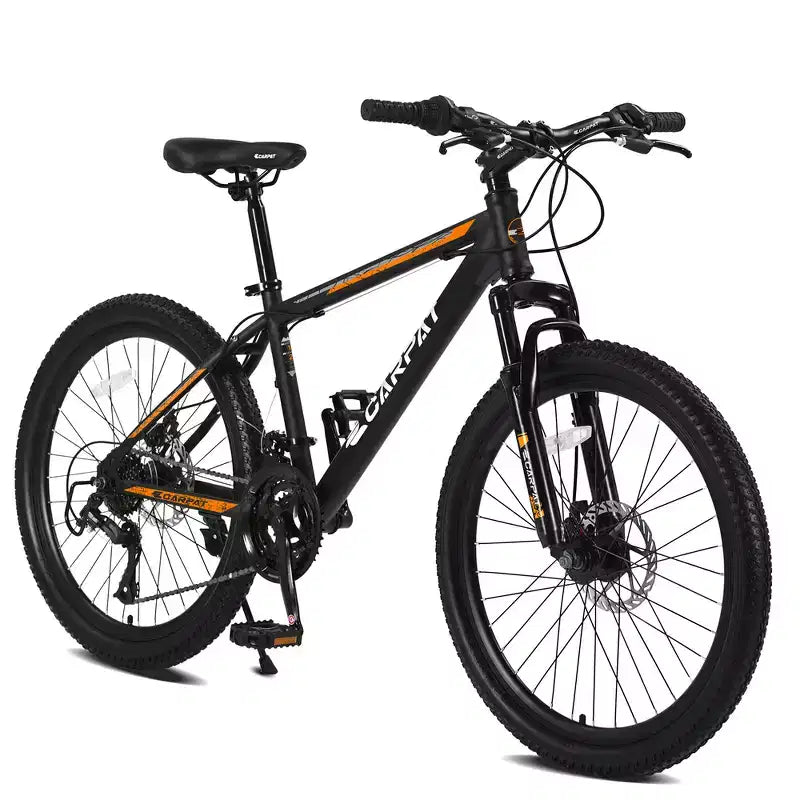 Mountain bike Zeus & Ruta 26 con 21 rapporti, doppia sospensione, telaio in acciaio al carbonio per adulti e ragazzi