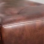 Panca Pouf da Camera da Letto Furniliving 44 Pollici, Rivestita in Ecopelle con Gambe in Legno per Soggiorno/Camera da Letto/Ingresso