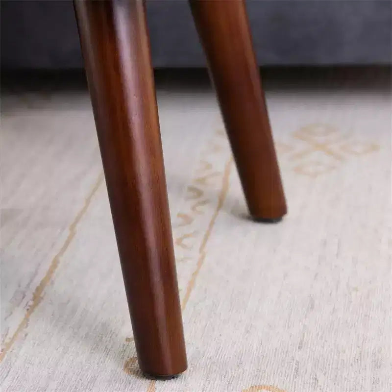 Panca Pouf da Camera da Letto Furniliving 44 Pollici, Rivestita in Ecopelle con Gambe in Legno per Soggiorno/Camera da Letto/Ingresso