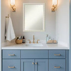 Amanti Art Bethany Half-Inch-Bevel Wood Framed Bathroom Vanity Wall Mirror