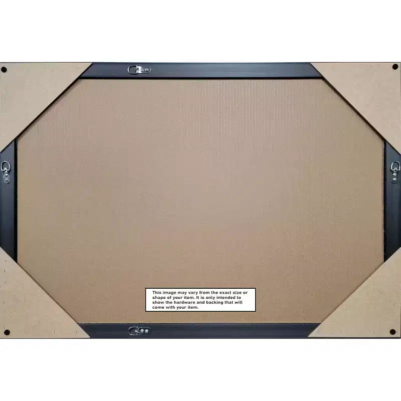 Amanti Art Bethany Half-Inch-Bevel Wood Framed Bathroom Vanity Wall Mirror