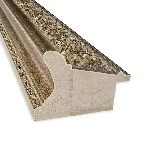 Specchio da Parete per Bagno Amanti Art Carter Dark Gold Senza Smussi con Cornice in Legno