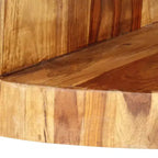 vidaXL Tavolino da caffè in Legno massello di Sheesham Naturale 65 cm Diam.