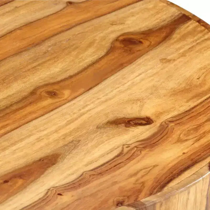 vidaXL Tavolino da caffè in Legno massello di Sheesham Naturale 65 cm Diam.