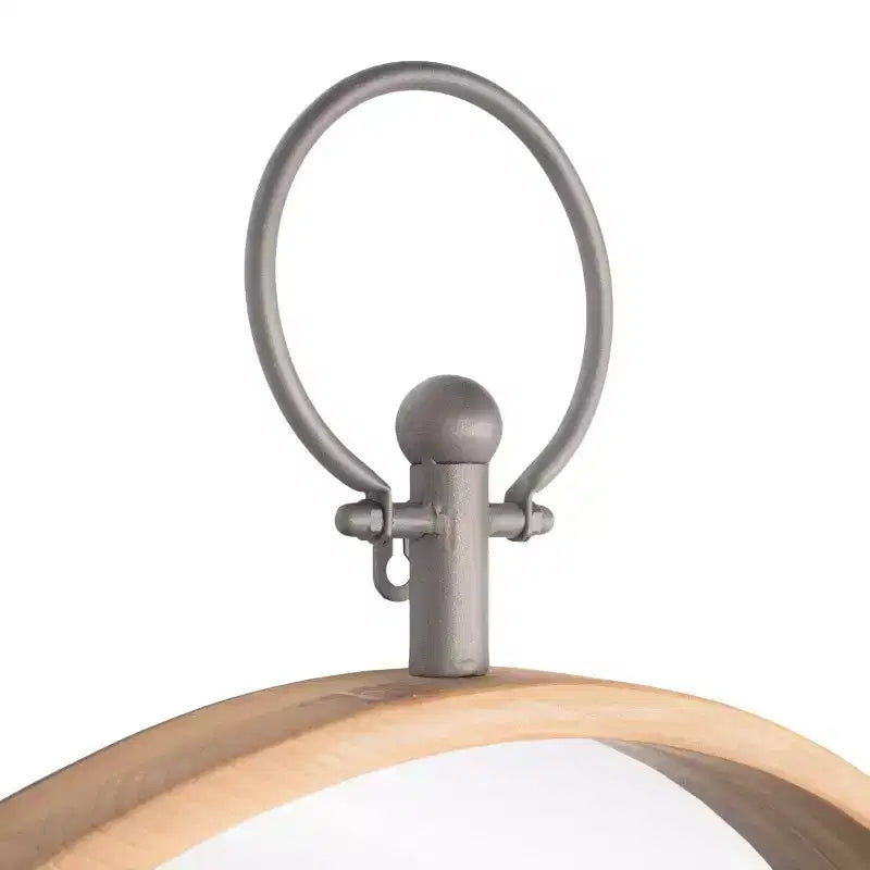 HomeRoots Specchio decorativo rotondo da 30 in bronzo con cornice in metallo