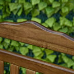 Traditional Wooden High-Back Rocking Chair for Porch, Indoor/Outdoor