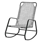 Garden Rocking Chair, Outdoor Indoor Sling Fabric Rocker for Patio, Balcony, Porch