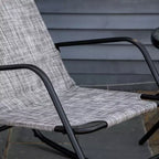 Garden Rocking Chair, Outdoor Indoor Sling Fabric Rocker for Patio, Balcony, Porch