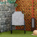 Garden Rocking Chair, Outdoor Indoor Sling Fabric Rocker for Patio, Balcony, Porch