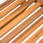 Sedia a dondolo da esterno con cuscino, dondolo da patio in legno di acacia per giardino, patio, casa