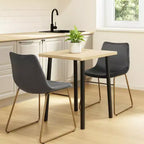 Sedie da pranzo Homy Casa in velluto con gambe in metallo dorato, sedie laterali moderne per sala da pranzo e soggiorno, set da 2, grigio
