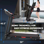 Tapis Roulant Pieghevole FYC da 3,5 HP con Inclinazione, Capacità di Carico di 150 kg, Tapis Roulant Elettrico Portatile per la Casa