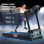 Tapis Roulant Pieghevole FYC da 3,5 HP con Inclinazione, Capacità di Carico di 150 kg, Tapis Roulant Elettrico Portatile per la Casa