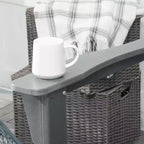 Sedia a dondolo da esterno, sedia a dondolo da portico Adirondack in HDPE per giardino, patio