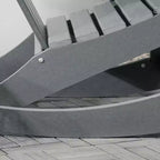 Sedia a dondolo da esterno, sedia a dondolo da portico Adirondack in HDPE per giardino, patio