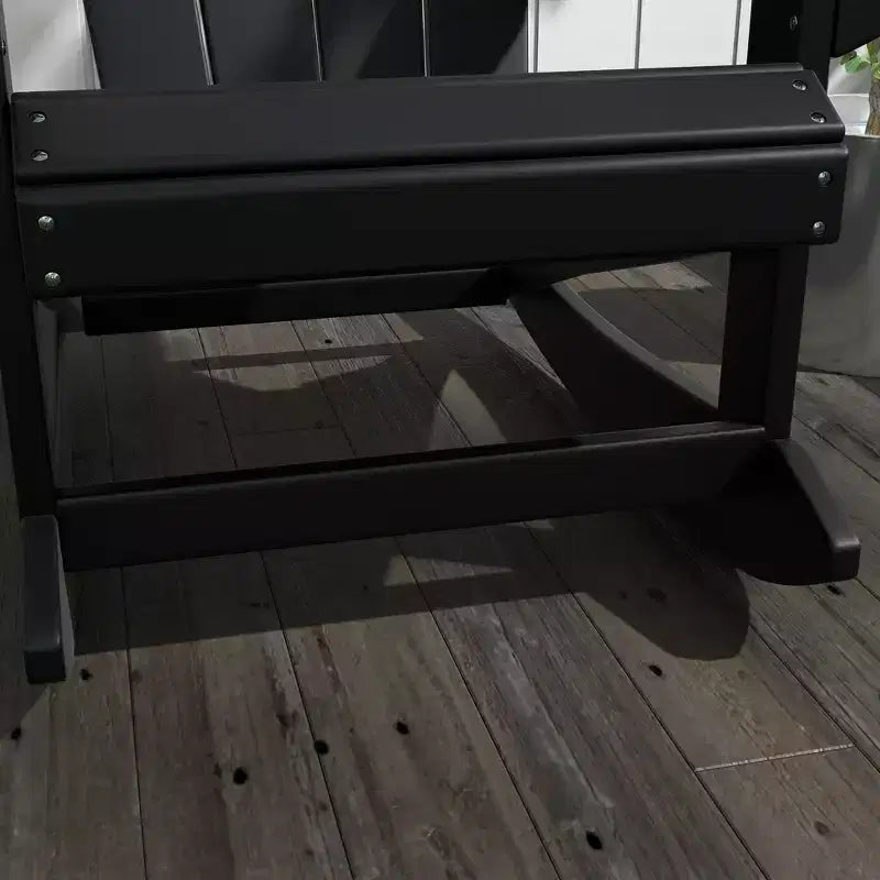 Sedia a dondolo da esterno, sedia a dondolo da portico Adirondack in HDPE per giardino, patio