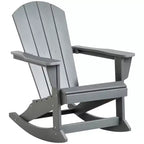 Sedia a dondolo da esterno, sedia a dondolo da portico Adirondack in HDPE per giardino, patio