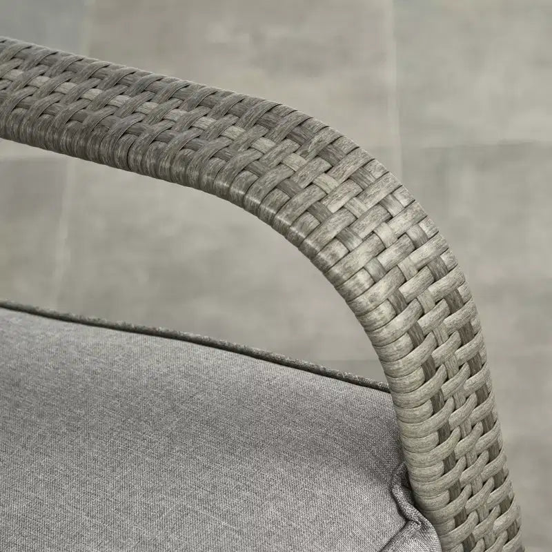 PE Rattan Rocking Recliner with Footrest