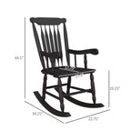 Sedia a dondolo da portico, 158 kg. Sedia a dondolo in legno per esterni con schienale alto per giardino, patio, balcone