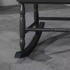 Sedia a dondolo da portico, 158 kg. Sedia a dondolo in legno per esterni con schienale alto per giardino, patio, balcone