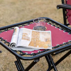 Set sedie a gravità zero con tavolino, sedie reclinabili pieghevoli con portabicchieri e cuscini, sedie a sdraio regolabili per piscina, prato, spiaggia