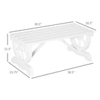 2-Person Garden Bench Outdoor Wagon Wheel Porch Bench for Backyard, Patio