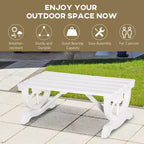 2-Person Garden Bench Outdoor Wagon Wheel Porch Bench for Backyard, Patio