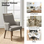 Dan Farmhouse Dining Chair with Solid Wood Natural Variation Set of 3|HULALA HOME