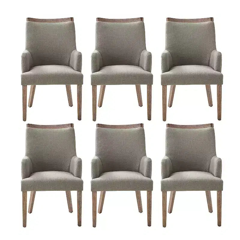Dan Farmhouse Dining Chair with Solid Wood Natural Variation Set of 3|HULALA HOME