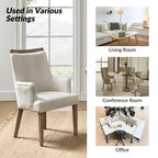 Dan Farmhouse Dining Chair with Solid Wood Natural Variation Set of 3|HULALA HOME