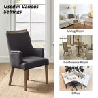 Dan Farmhouse Dining Chair with Solid Wood Natural Variation Set of 3|HULALA HOME