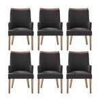 Dan Farmhouse Dining Chair with Solid Wood Natural Variation Set of 3|HULALA HOME