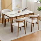 2 sedie da pranzo in legno, sedie da pranzo moderne imbottite in tessuto, sedie da cucina, sedie da pranzo rustiche per cucina