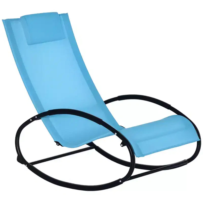 Sdraio a Dondolo da Esterno per Prendere il Sole, Piscina, Spiaggia, Veranda con Cuscino e Rete Traspirante, Dondolo Prendisole