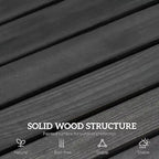 Dondolo a 2 posti per patio con design ad asciugatura rapida e ampi braccioli, divanetto a dondolo per giardino, cortile, portico