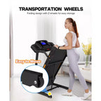 FYC 330lb Weight Capacity 3.5HP Folding Treadmill for Home with Incline Portable Electric Treadmill