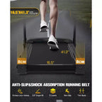FYC 330lb Weight Capacity 3.5HP Folding Treadmill for Home with Incline Portable Electric Treadmill