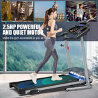 Tapis roulant elettrico pieghevole FYC per casa, 2.5HP silenzioso 12 km/h con sensore di frequenza cardiaca e display LCD