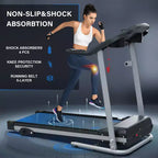 Tapis roulant elettrico pieghevole FYC per casa, 2.5HP silenzioso 12 km/h con sensore di frequenza cardiaca e display LCD