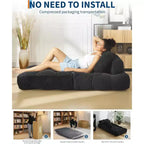 Divano Letto Pieghevole Versatile con Supporto per Cuscino | Poltrona Letto Convertibile per Soggiorno, Dormitorio | Lavabile in Lavatrice e Portatile