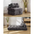 Divano Letto Pieghevole Versatile con Supporto per Cuscino | Poltrona Letto Convertibile per Soggiorno, Dormitorio | Lavabile in Lavatrice e Portatile