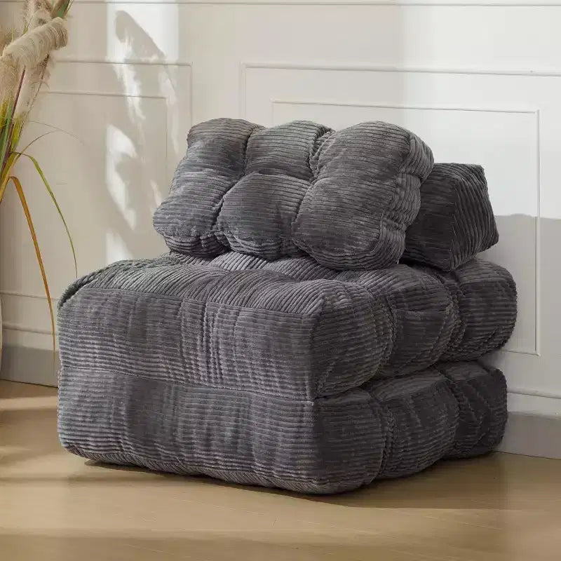 Versatile Folding Sofa Bed with Pillow Support | Convertible Sleeper Chair for Living Room, Dorm | Machine Washable & Portable