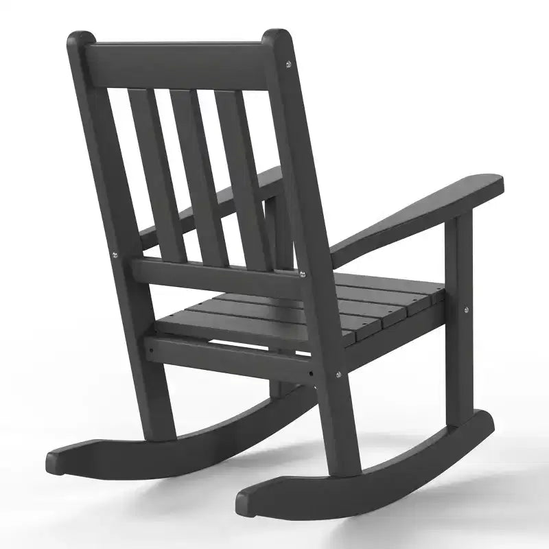 WestinTrends Malibu Outdoor HDPE Plastic Preschool Toddler Rocking Chairs (Set of 2)