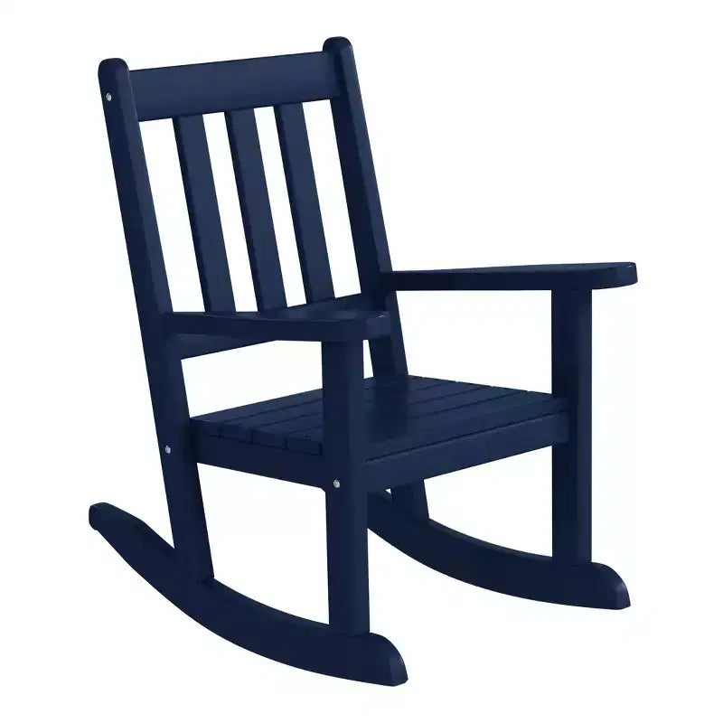WestinTrends Malibu Outdoor HDPE Plastic Preschool Toddler Rocking Chairs (Set of 2)
