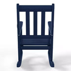WestinTrends Malibu Outdoor HDPE Plastic Preschool Toddler Rocking Chairs (Set of 2)